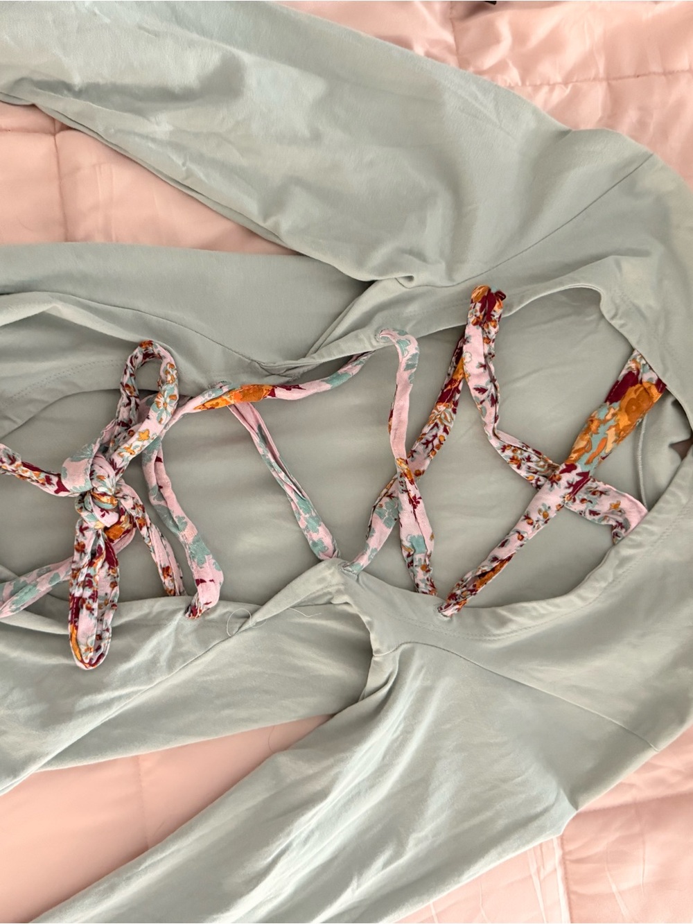 Freep people lace up back bodysuit - Picture 2 of 3
